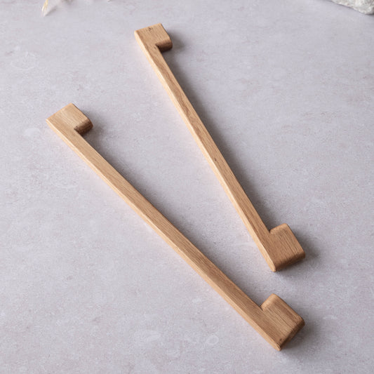 Дървени дръжки за мебели от дъб, правоъгълни, Gaika Arts & Crafts.